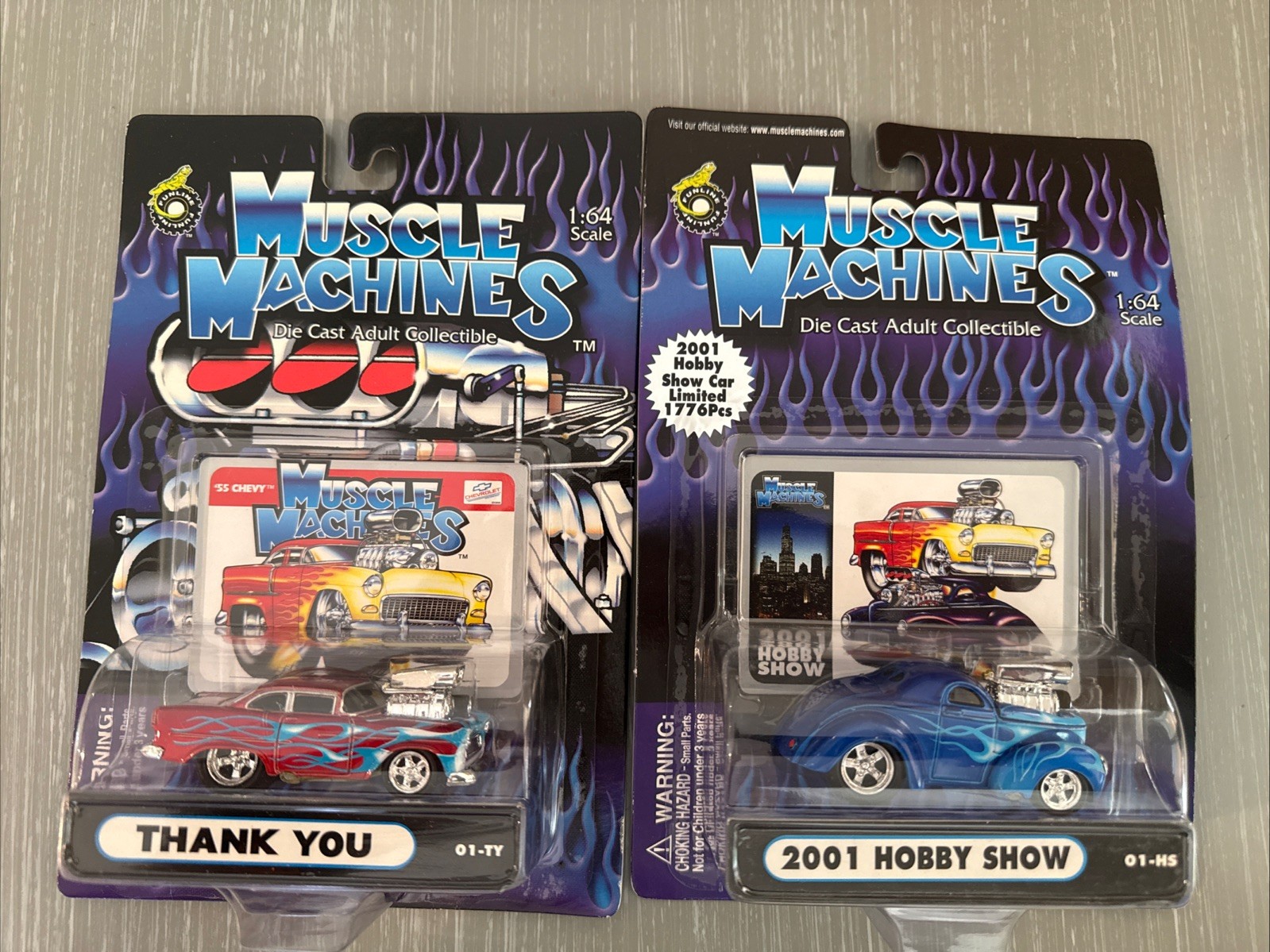 muscle machines 1/64 Thank You And 2001 Hobby Show Editions. LIMITED