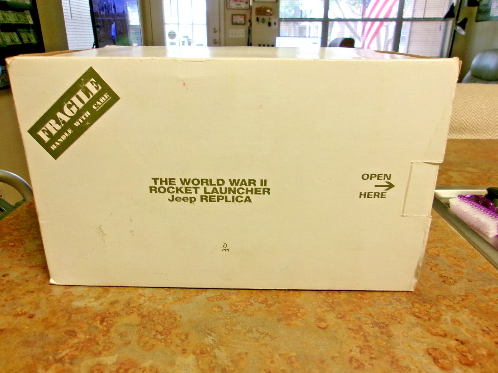 Danbury Mint World War II Jeep Replica W/Rocket Launcher 1:16-Full Package-NEW!