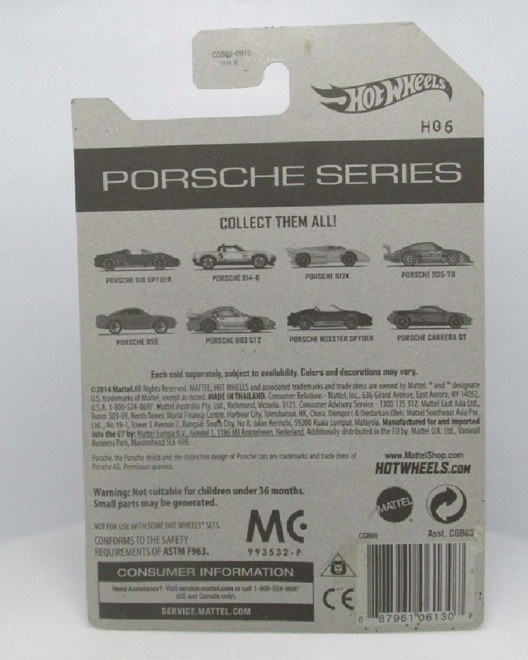 2014 Hot Wheels Porsche Series🎇Porsche 993 GT2🎇VHTF Limited Edition – Redlines