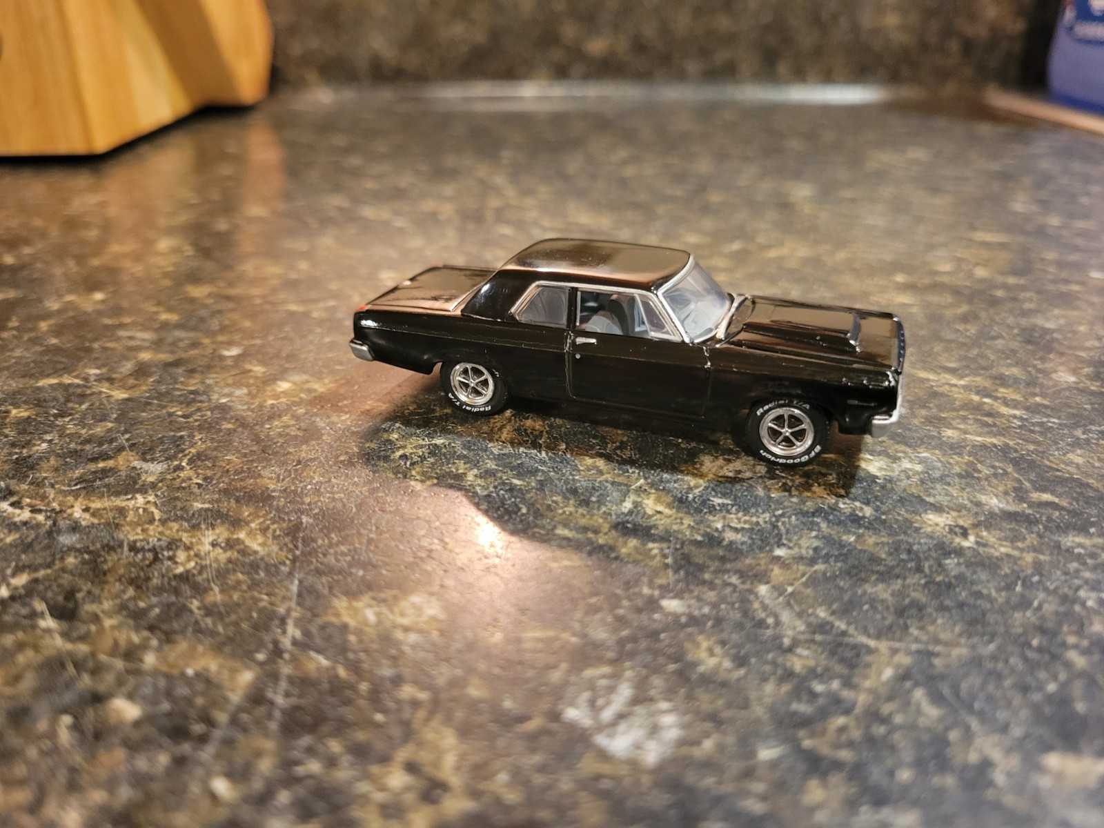Greenlight Muscle Car Garage 65 Dodge Coronet 426 Black Mint Tire n Wheel Swap