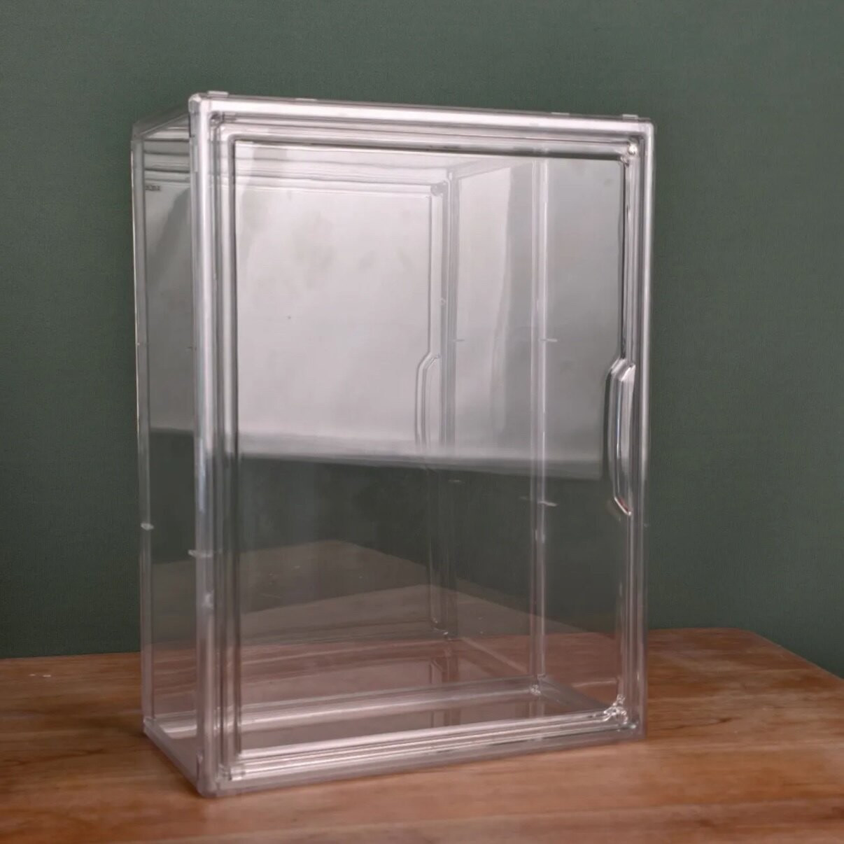 US Diorama 1/64 Parking Rack Model Set Garage Magnetic Acrylic Display Case Gift