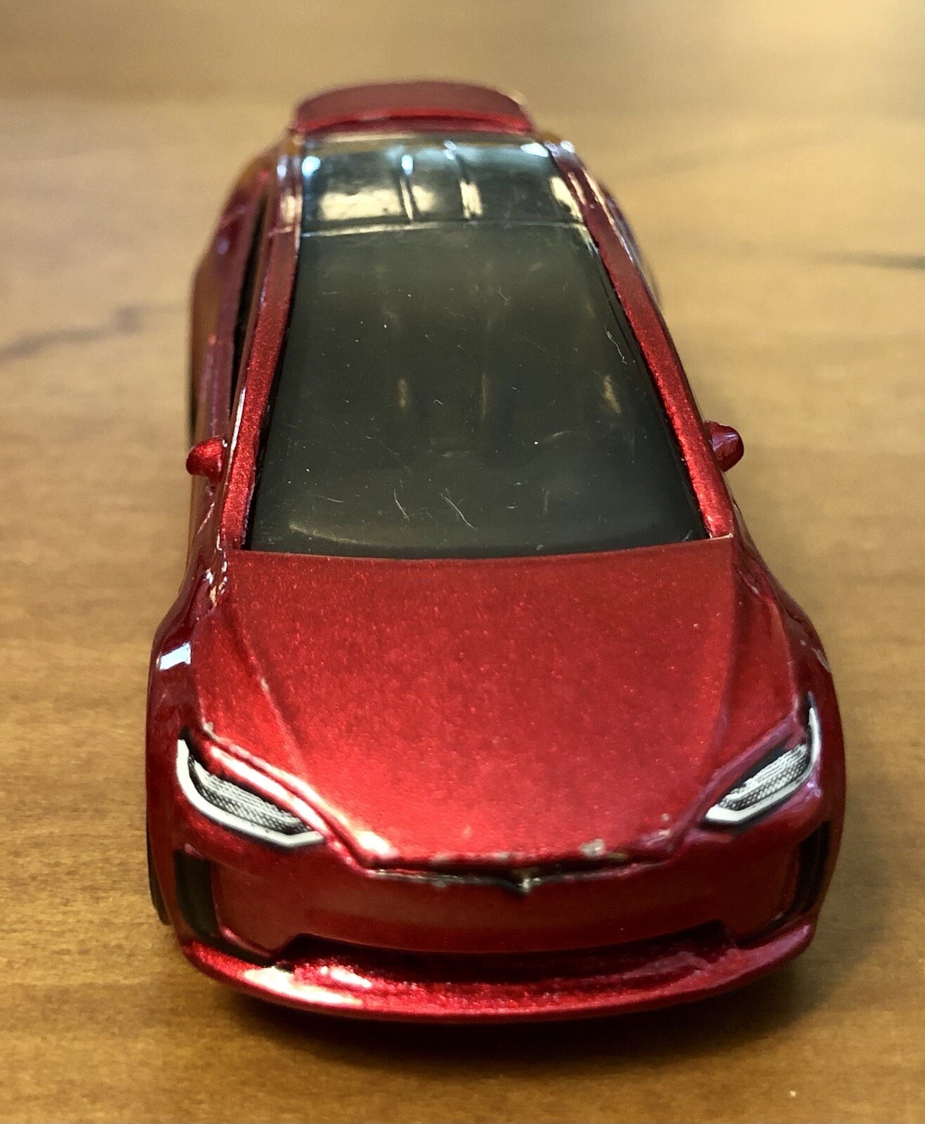 2016 Hot Wheels Tesla Model X Red DTX01 Diecast Toy Car 1:64 Mattel Elon Musk