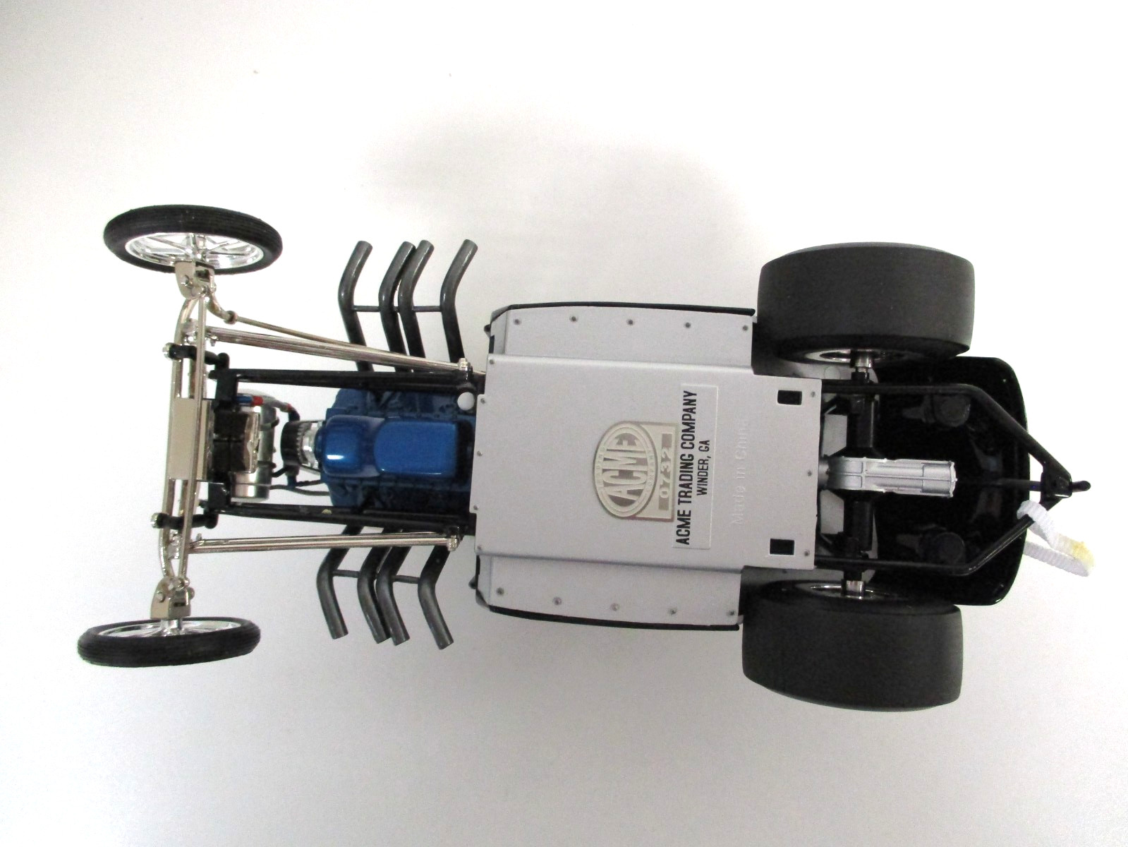 ACME – FIAT ALTERED DRAGSTER / DRAG CAR (BLACK / FLAMES) – 1/18 DIECAST