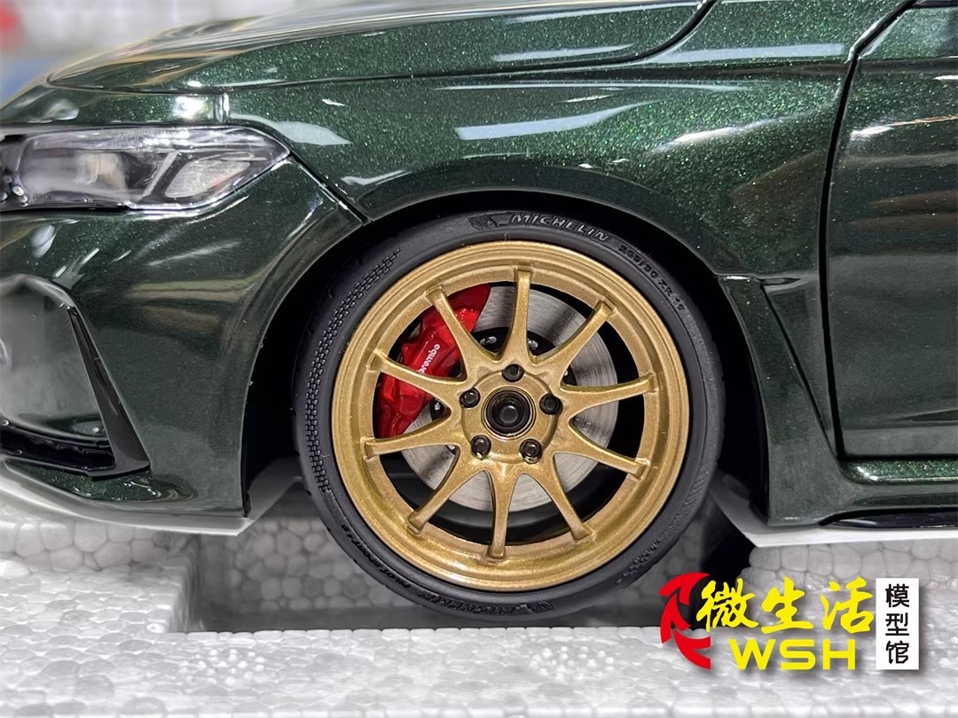 MotorHelix 1/18 Honda Civic Type R FL5 Alloy Display Model Car Green / Magic