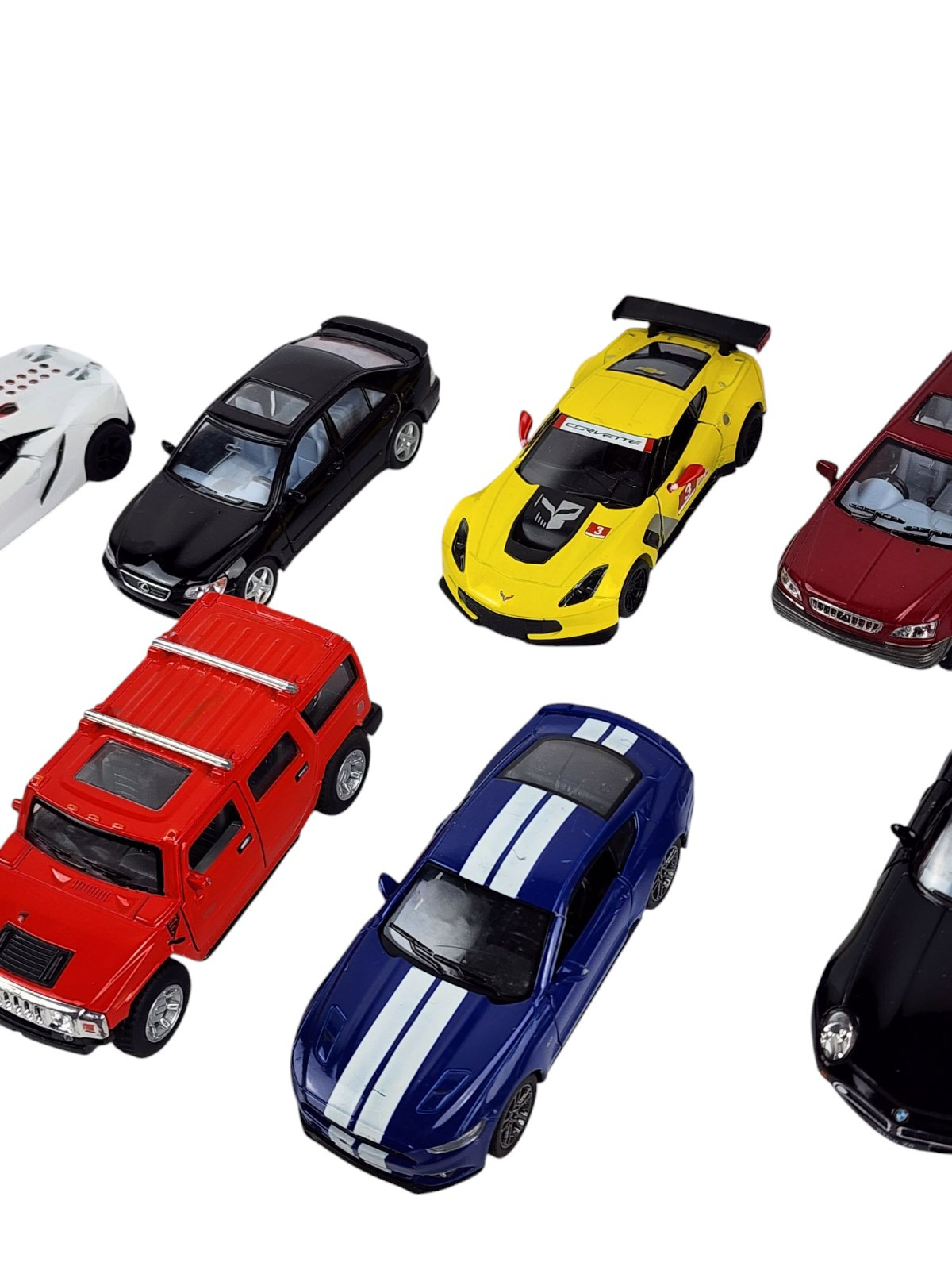 Diecast Pullback Action Vehicles Lot of 21 Cars Trucks Various Scale Friction