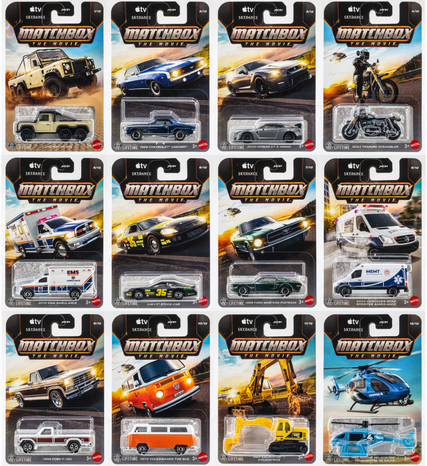 2026 Matchbox The Movie | All 12 Models | Volkswagen | Ford | Mercedes | FSC