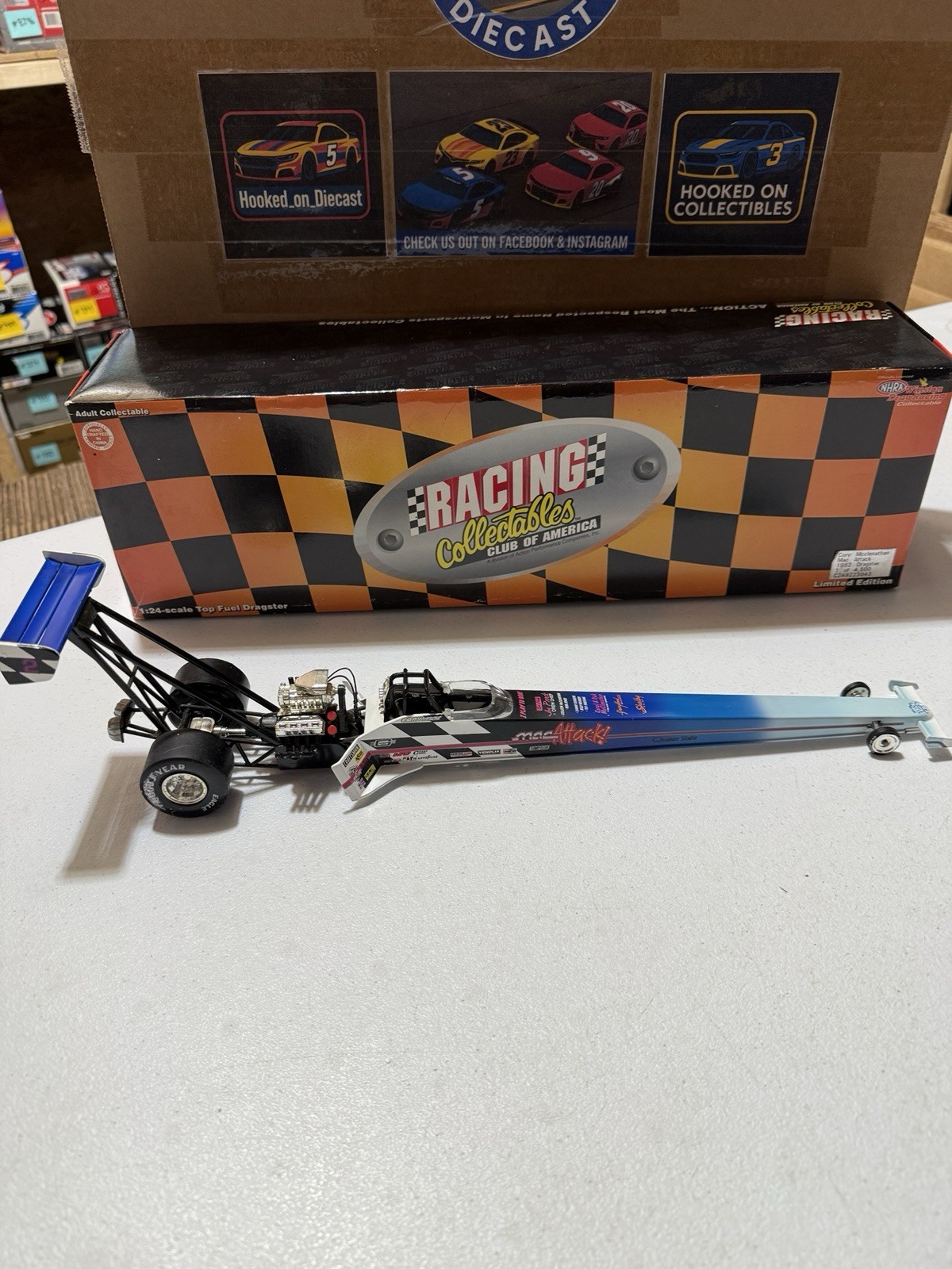 CORY MCCLENATHAN MAC ATTACK 1992 NHRA Top Fuel Dragster 1/24 Diecast
