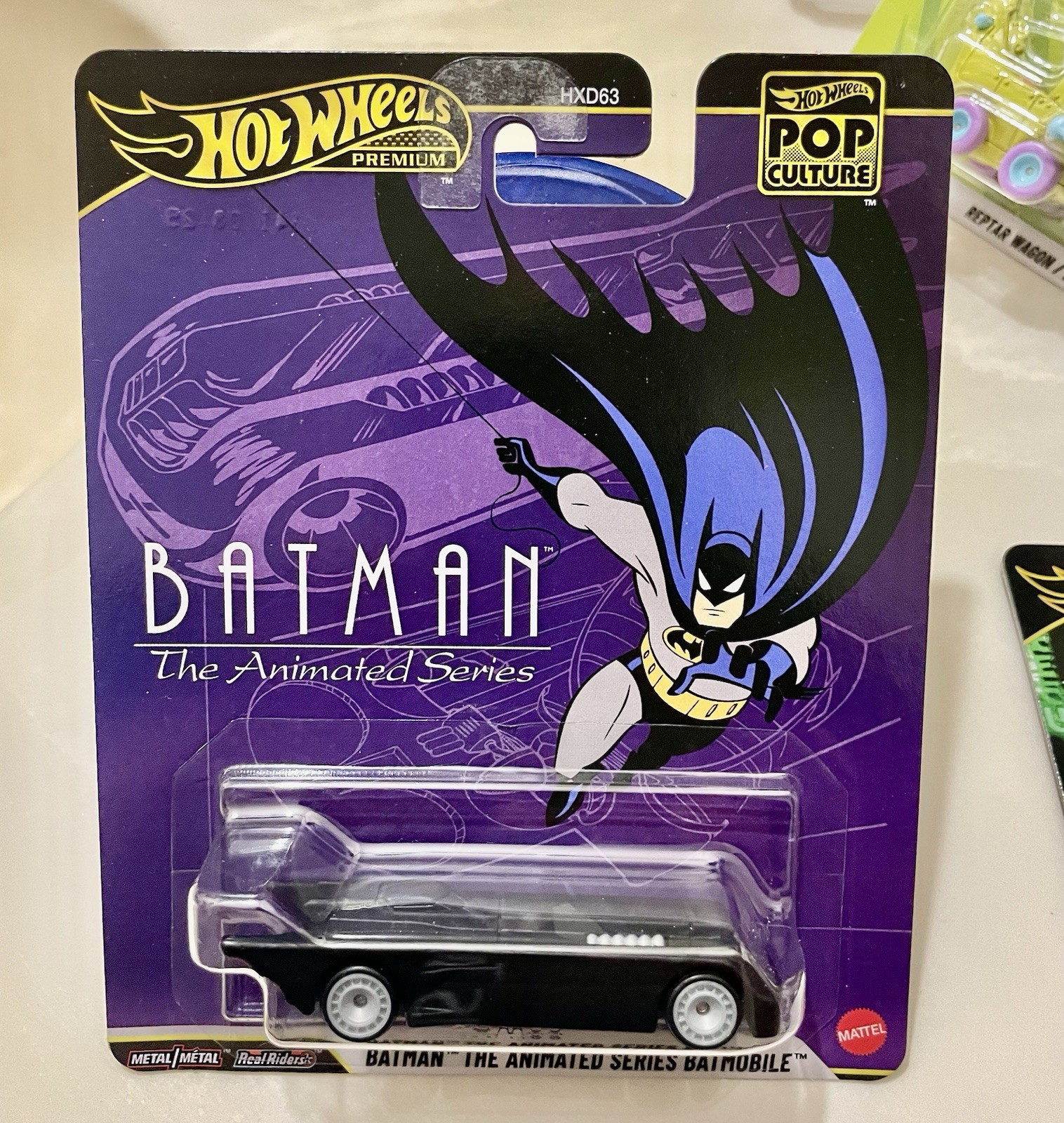Hot Wheels Premium Pop Culture 3 cars Batman The Animated Series Rugrats,Matrix