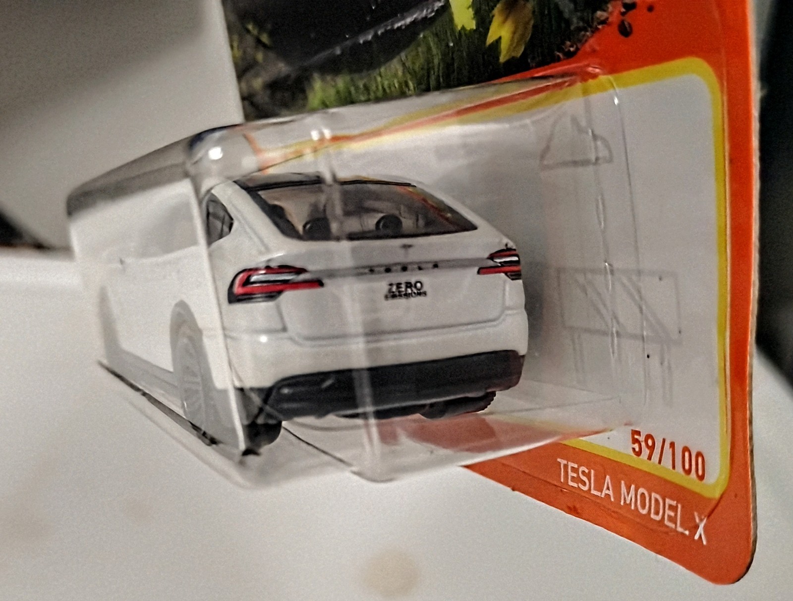2022 Matchbox White Tesla Model X #59/100