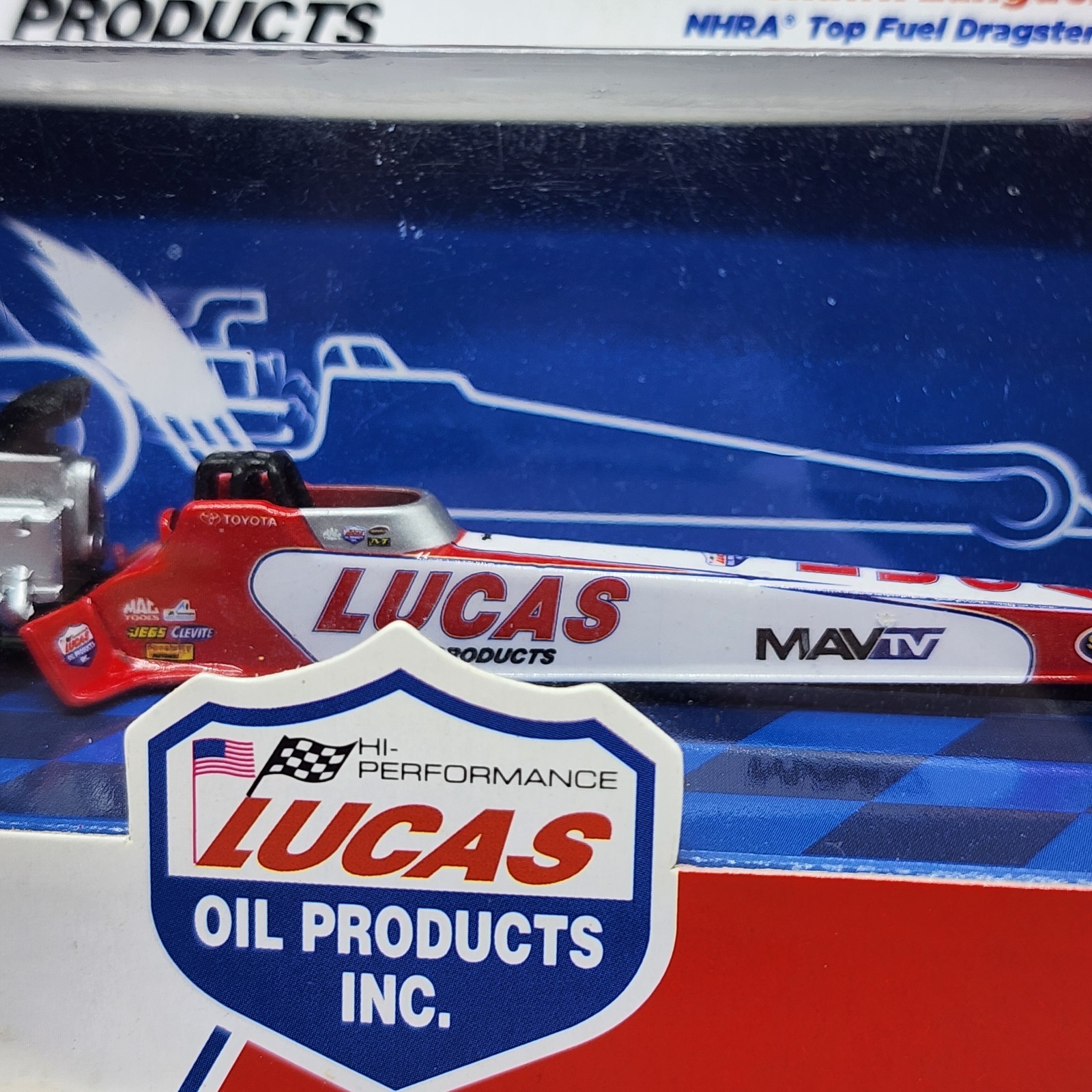 UH AutoWorld 2011 Shawn Langdon NHRA Top Fuel Dragster Lucas Oil 1:64 Sealed