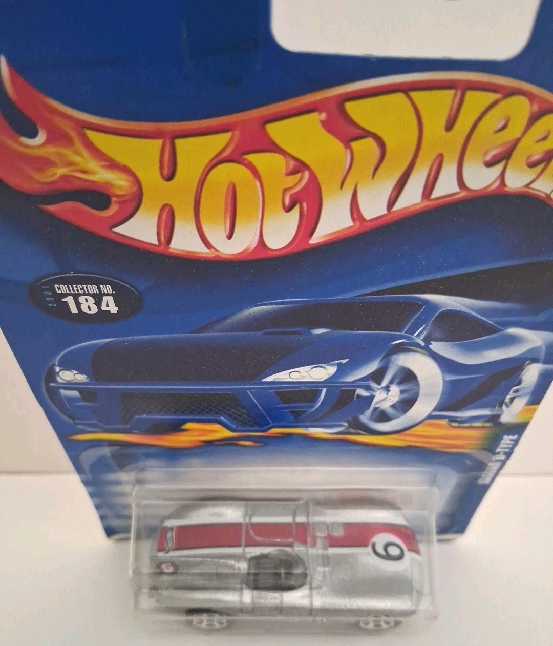 Hot Wheels 2001 First Editions Jaguar D-Type Silver Racing Car #184 New Sealed