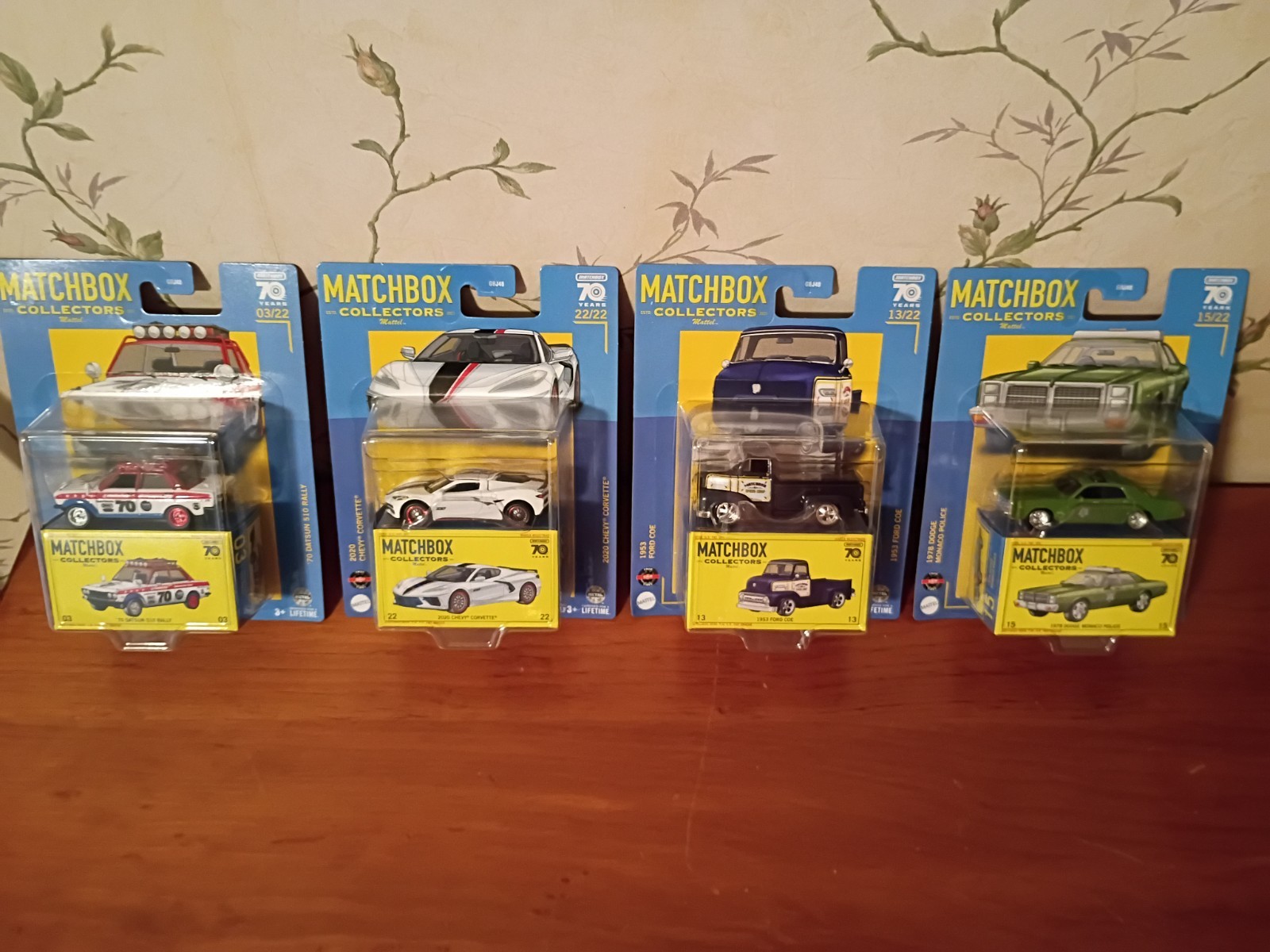 Matchbox Collectors 70th Anniversary Set Of 4 Corvette, Monaco, 510, COE