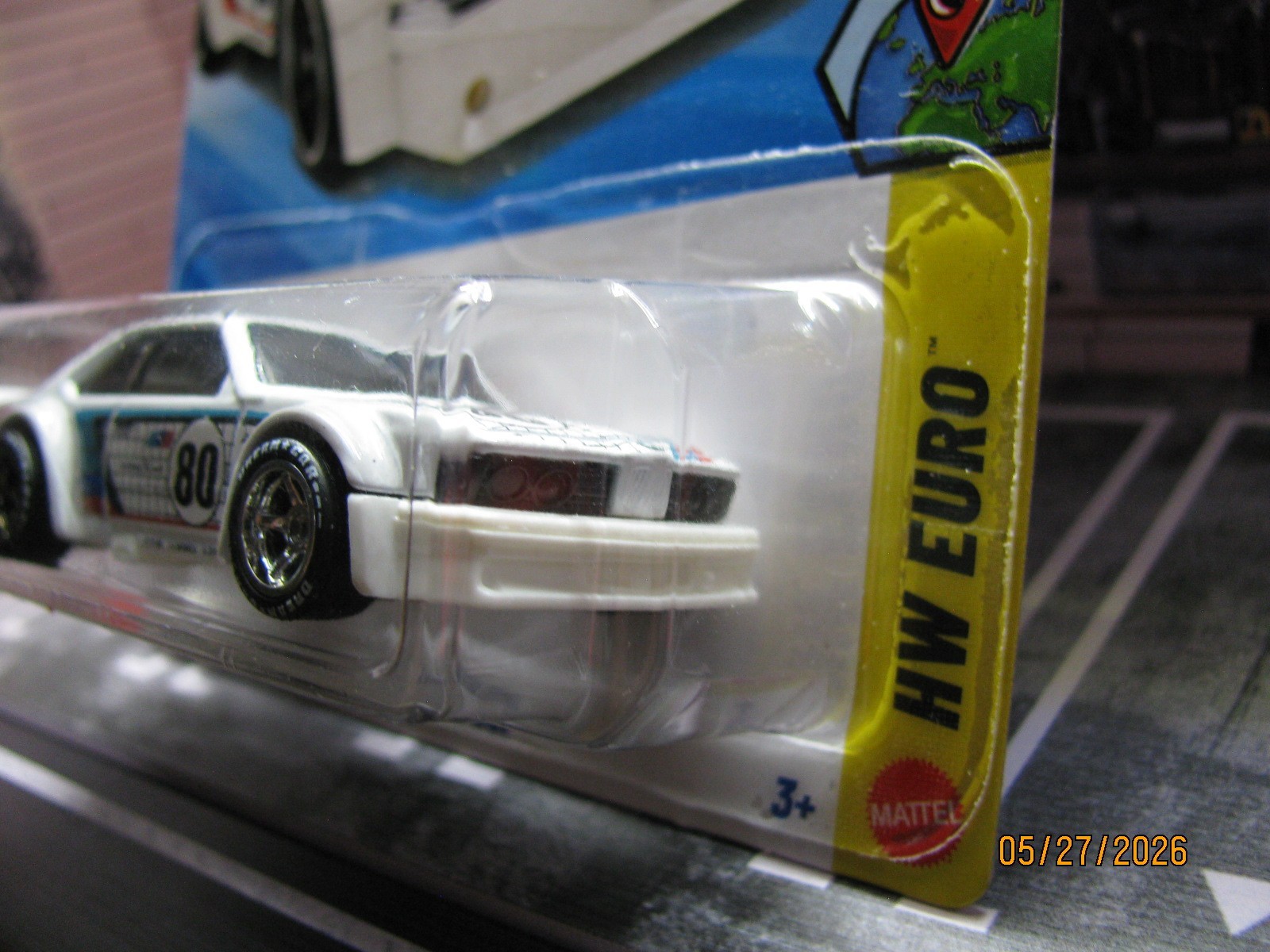 2026 Hot Wheels White BMW 635 CSi 152/150 HW Euro, w/Real Riders Wheel Swap