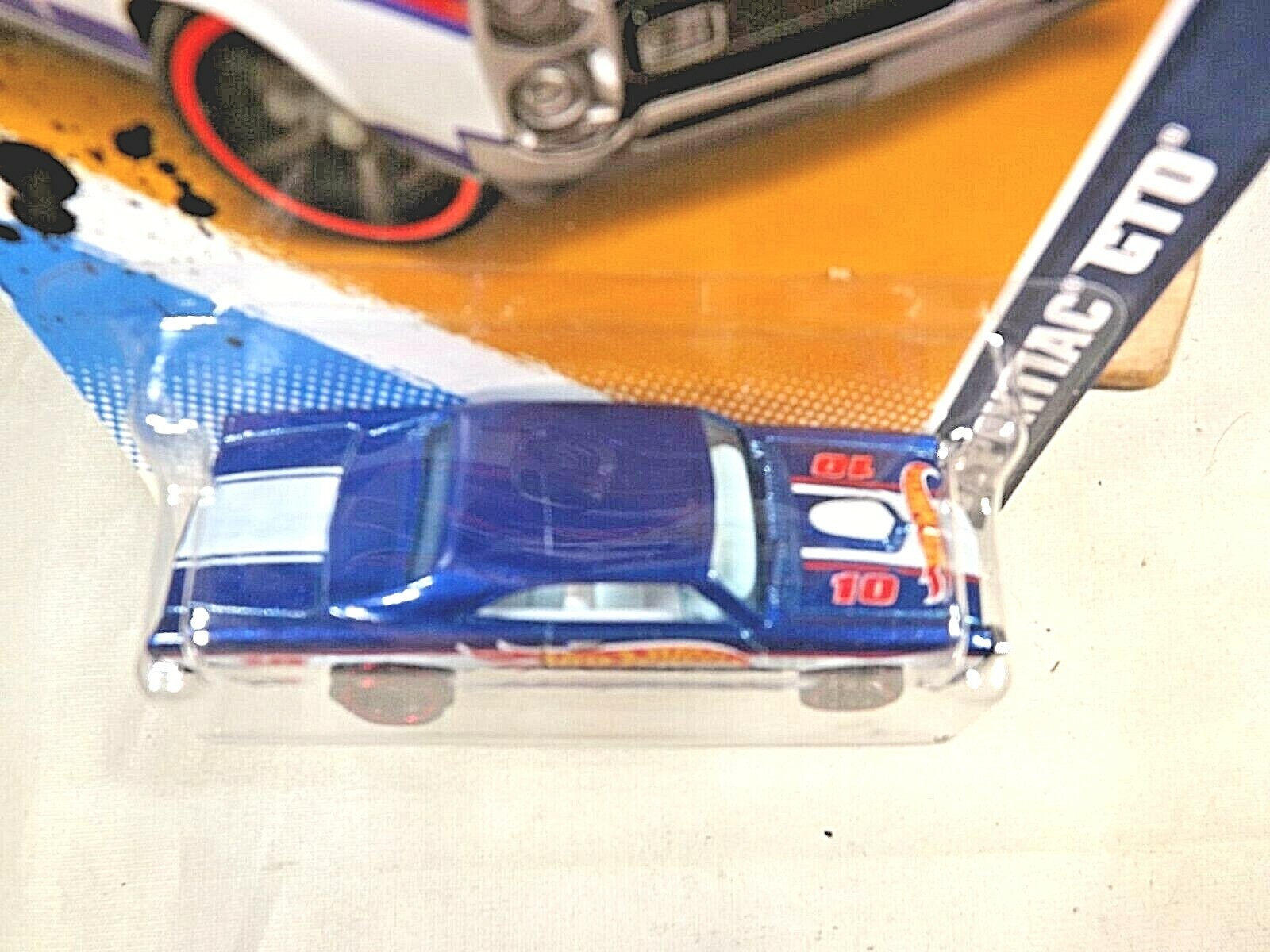2012 Hot Wheels #173 HW Racing 3/10 ’67 PONTIAC GTO Blue w/Black MC5 Sp Red Rims