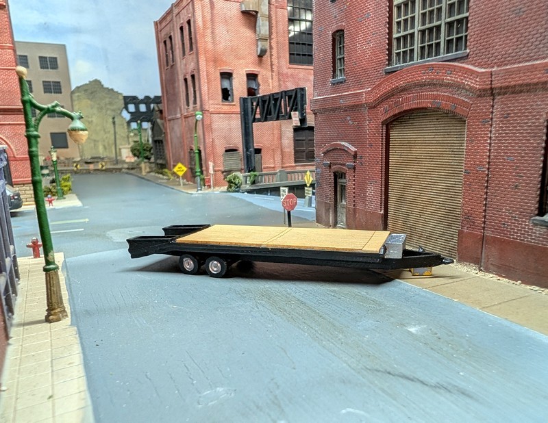 1/87 HO Scale Custom Built Flatbed Equipment Trailers, 3D Printed Models