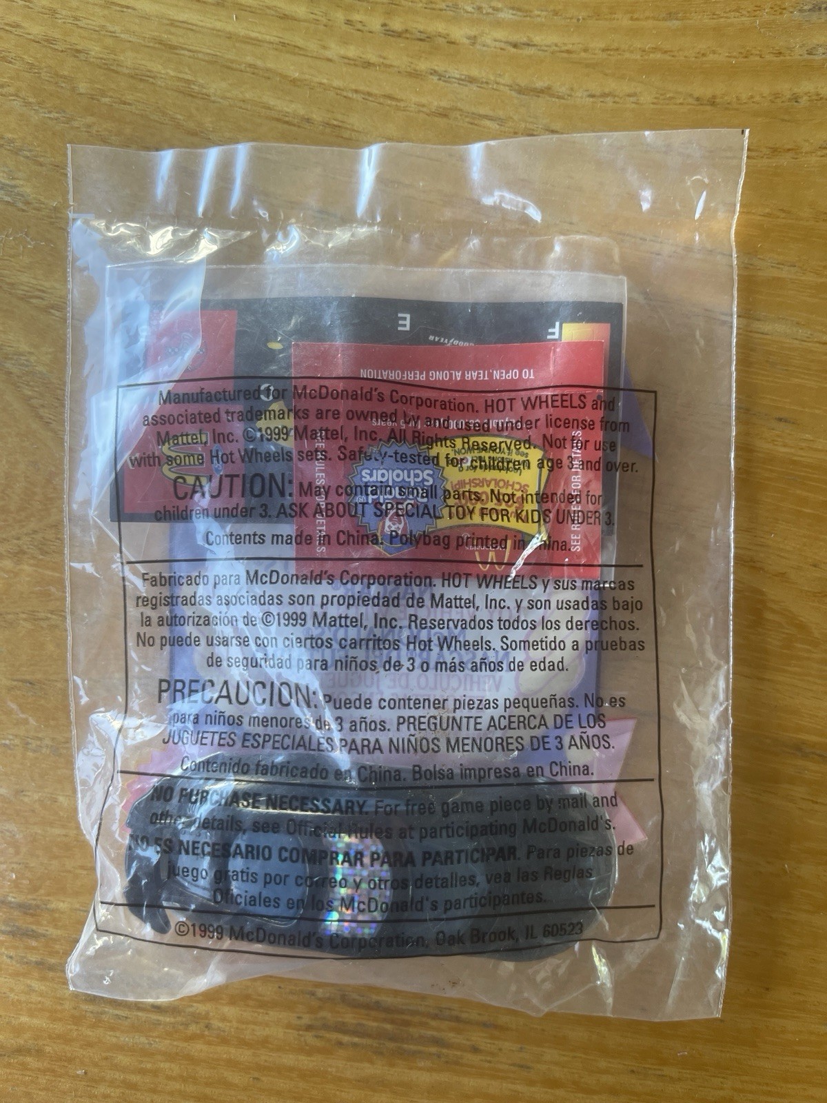 McDonald’s 1999 Happy Meal Toy HOT WHEELS #4 Future McDonald’s Nascar NEW