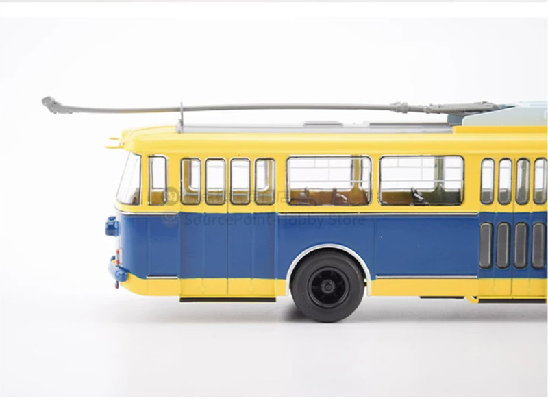 1:43 Modimio Bohemian Skoda 9TR Czech Trolley Bus Metal Model Display 103566
