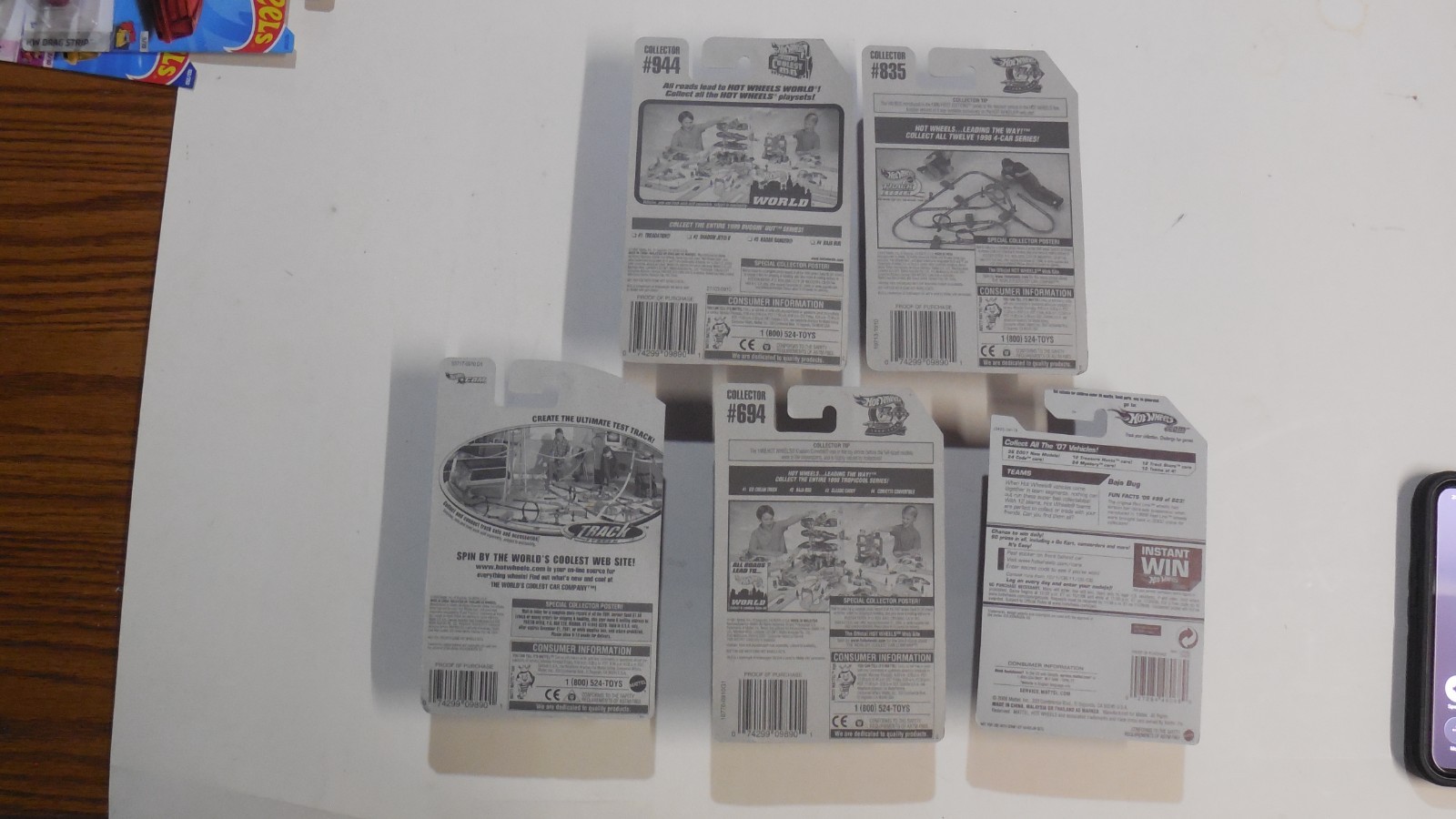 Hot Wheels Lot Of 5 Variety Baja Bugs From 1998 To 2004