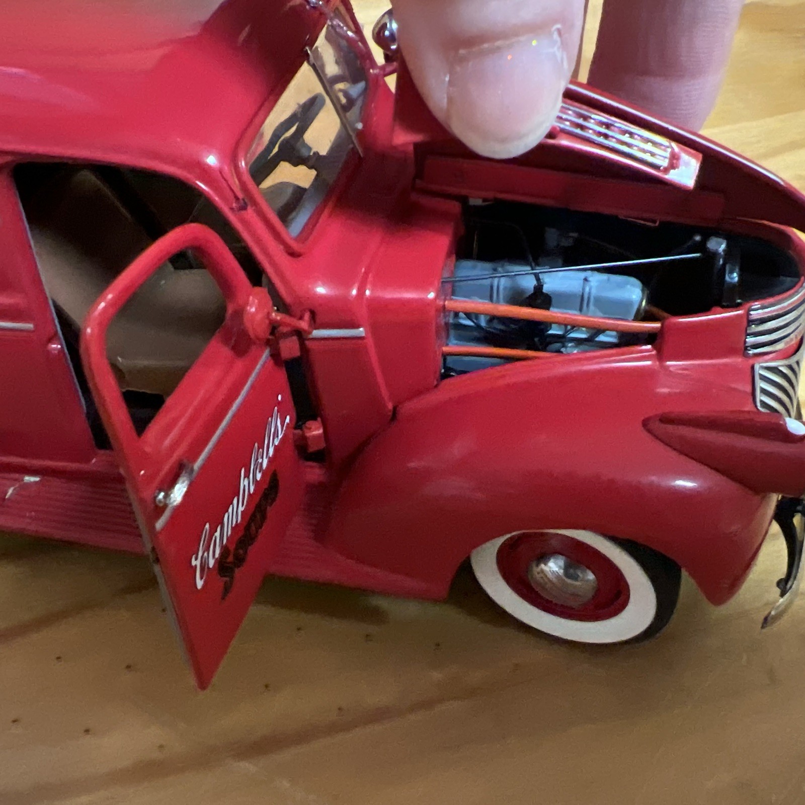 1940’s Campbells Soup Delivery Truck Panel Red Danbury Mint Diecast Replica 1:24