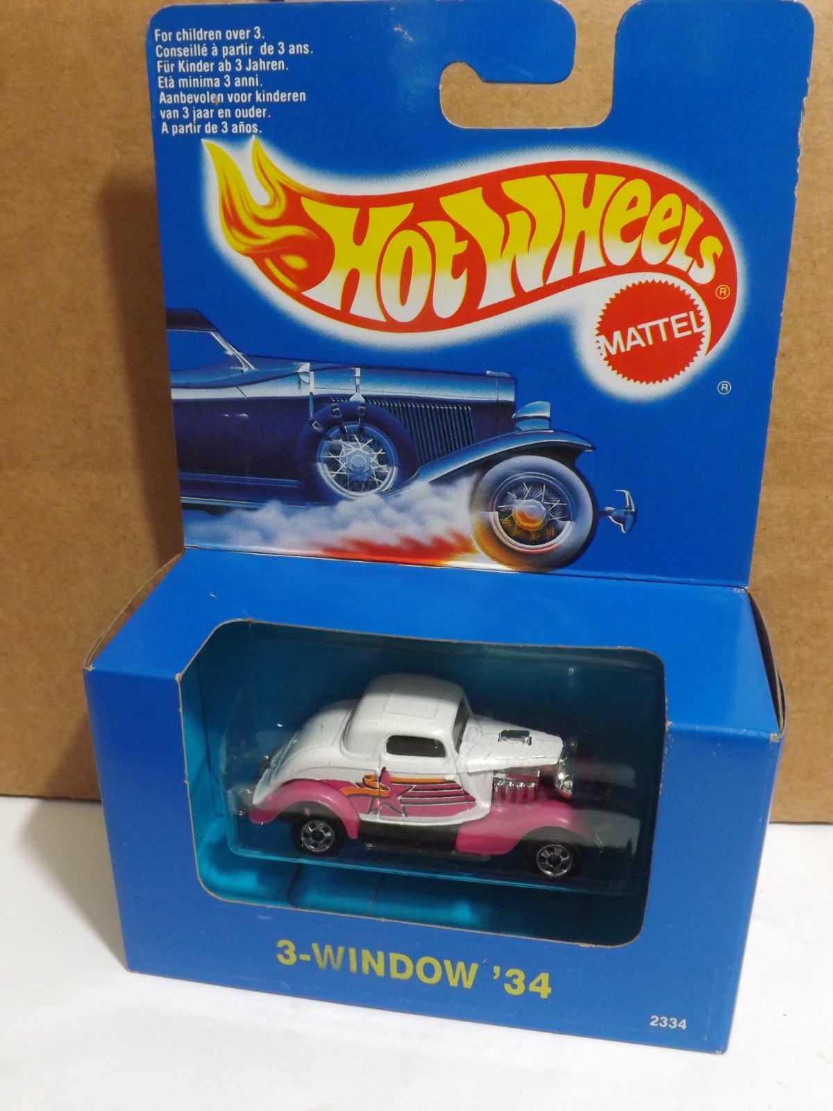 1991 Hotwheels International Box 3-Window ’34 1/64 Scale