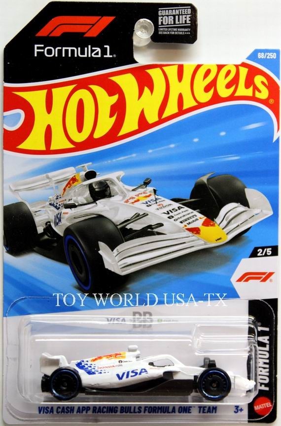 2026 Hot Wheels #68 Formula 1 VISA Cash App Racing Bulls Formula One Team white