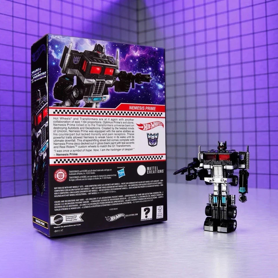 Hot Wheels Collectors Transformers Nemesis Prime Mattel Free Shipping Authentic