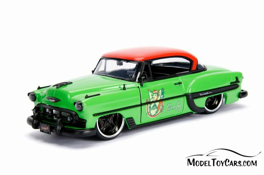 1953 CHEVORLET BEL AIR W/ POISON IVY FIGURINE JADA 1/24 scale DIECAST CAR