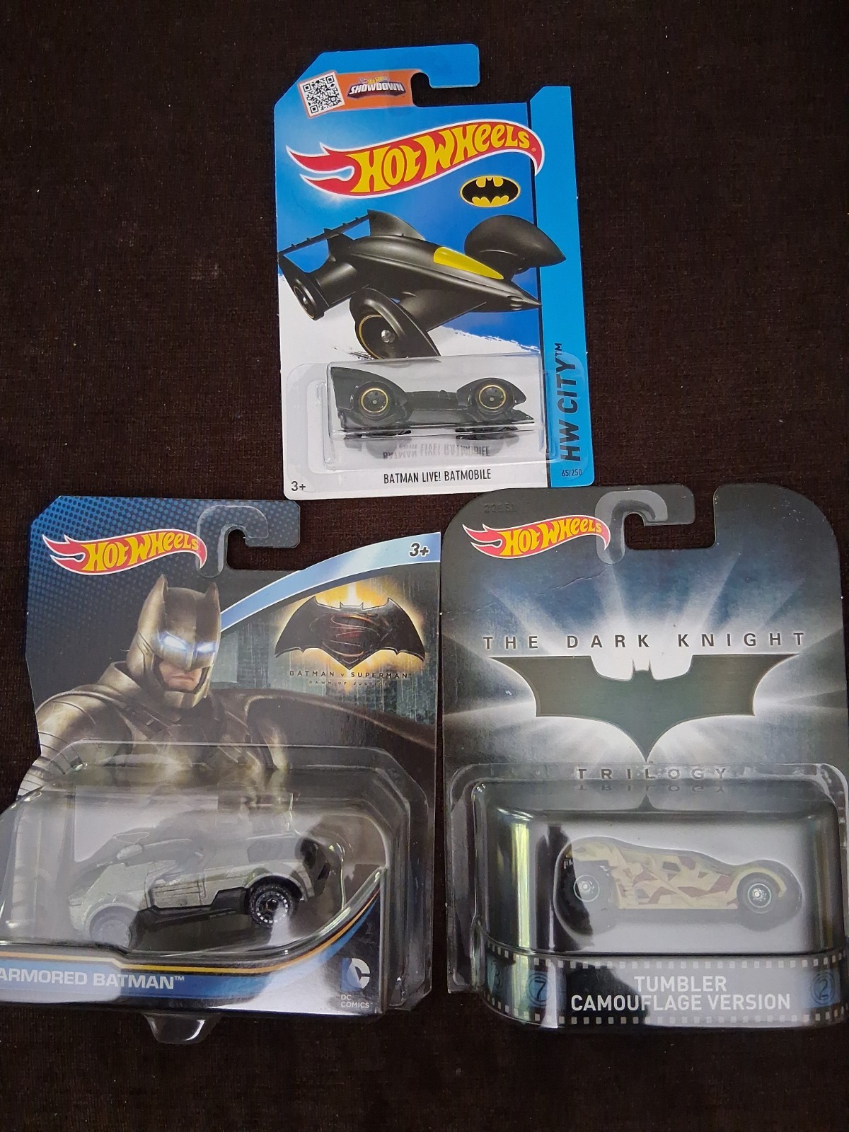2015 Armored Batmobile Hotwheels 1.tumbler Cammo. 1 batman live 2013