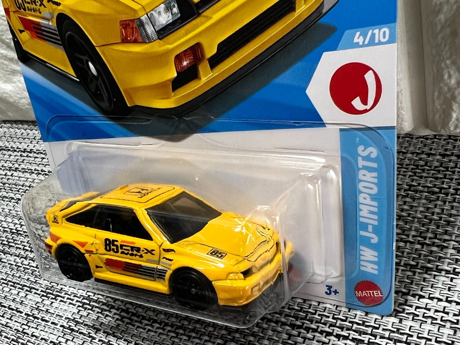Hot Wheels HW J-Imports 4/10 1985 Honda CR-X 89/250 Yellow