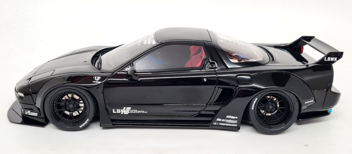 Otto 1/18 Honda NSX NA1 Liberty Works Black 2020 Resin Scale Model Car