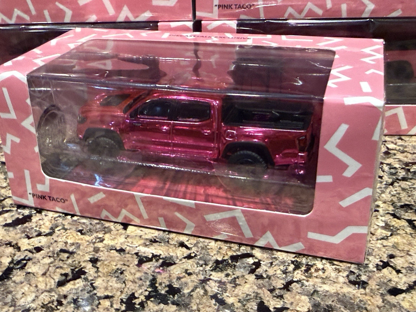 Chase 1/64 DiecastTalk Exclusive GCD Toyota Tacoma TRD PRO Pink Taco 1.0 Chase