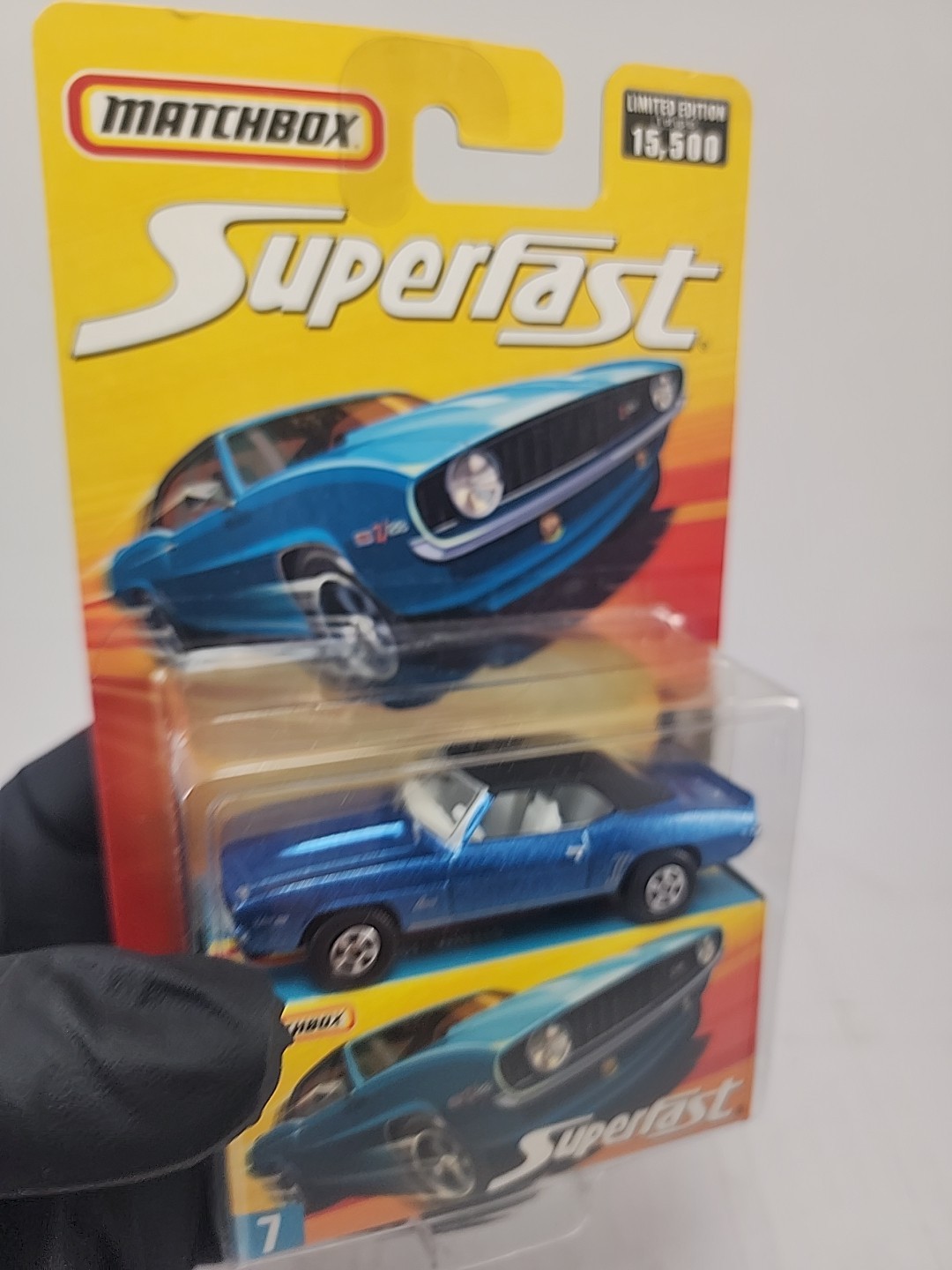 Matchbox Superfast #7 Blue 1969 CHEVY CAMARO Z/28 Limited Edition