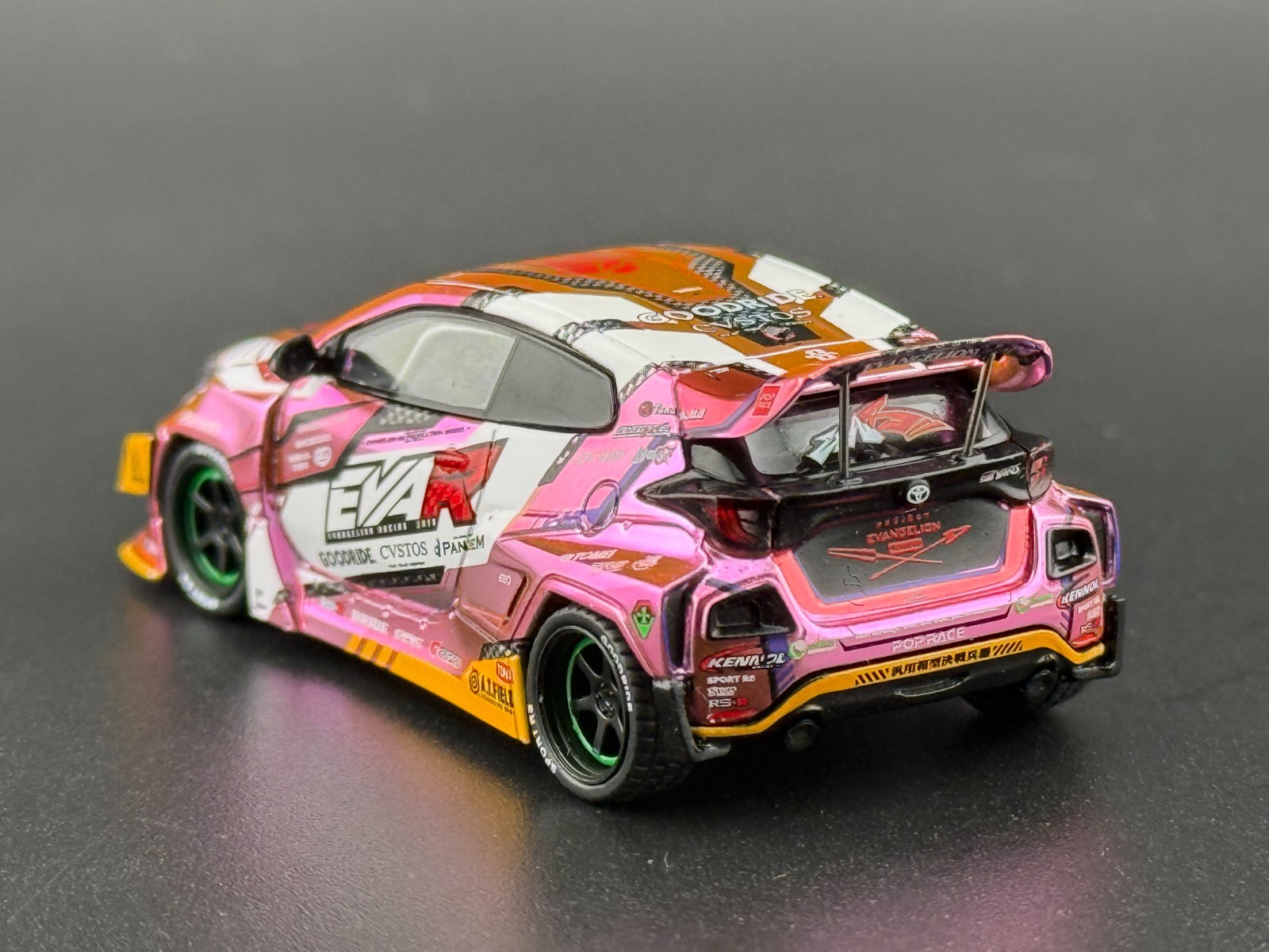 Pop Race EVA RT Production Model Custom Type-08 Goodbride GR Yaris 640220 1/64