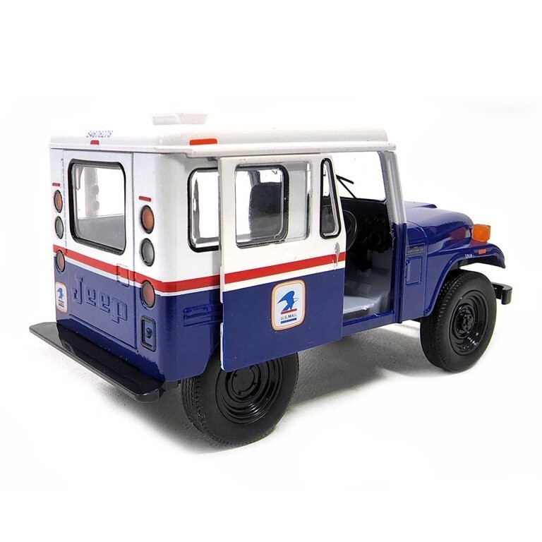 5433) Kinsmart 5” 1971 Jeep DJ-5B (USPS) Diecast Toy Car 1:26 – (W & B) Color