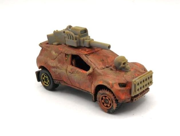 Custom Mad Max Zombie War Wasteland Road Warrior Truck 1/64 Hot Wheels Vehicle