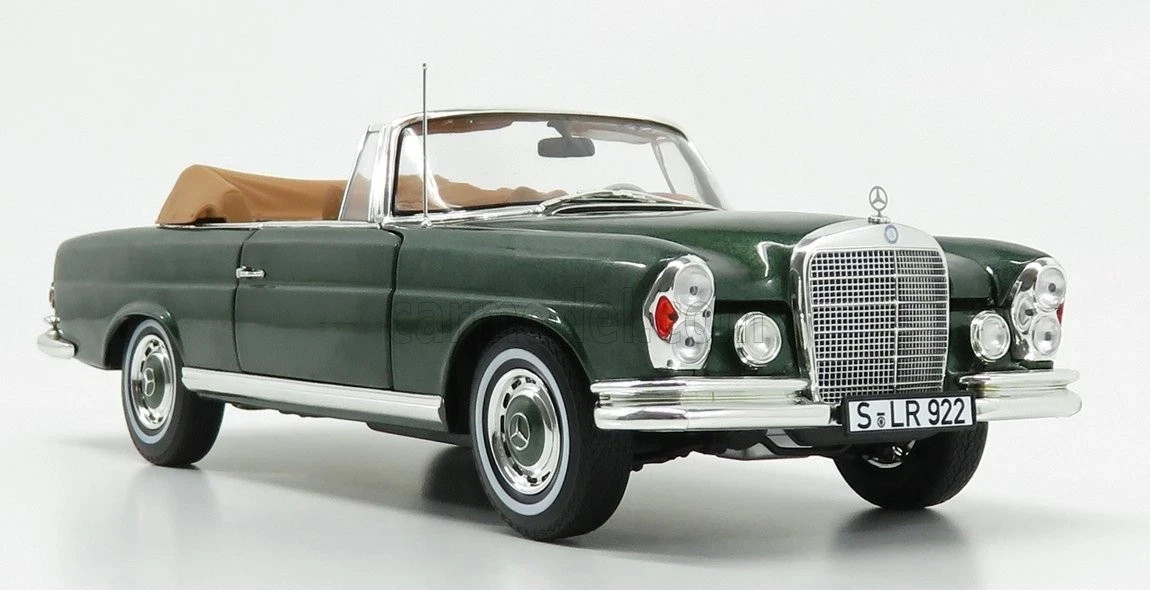 NOREV 1969 MERCEDES BENZ 280SE CABRIO Green W/Removable Top 1:18*Last One!!