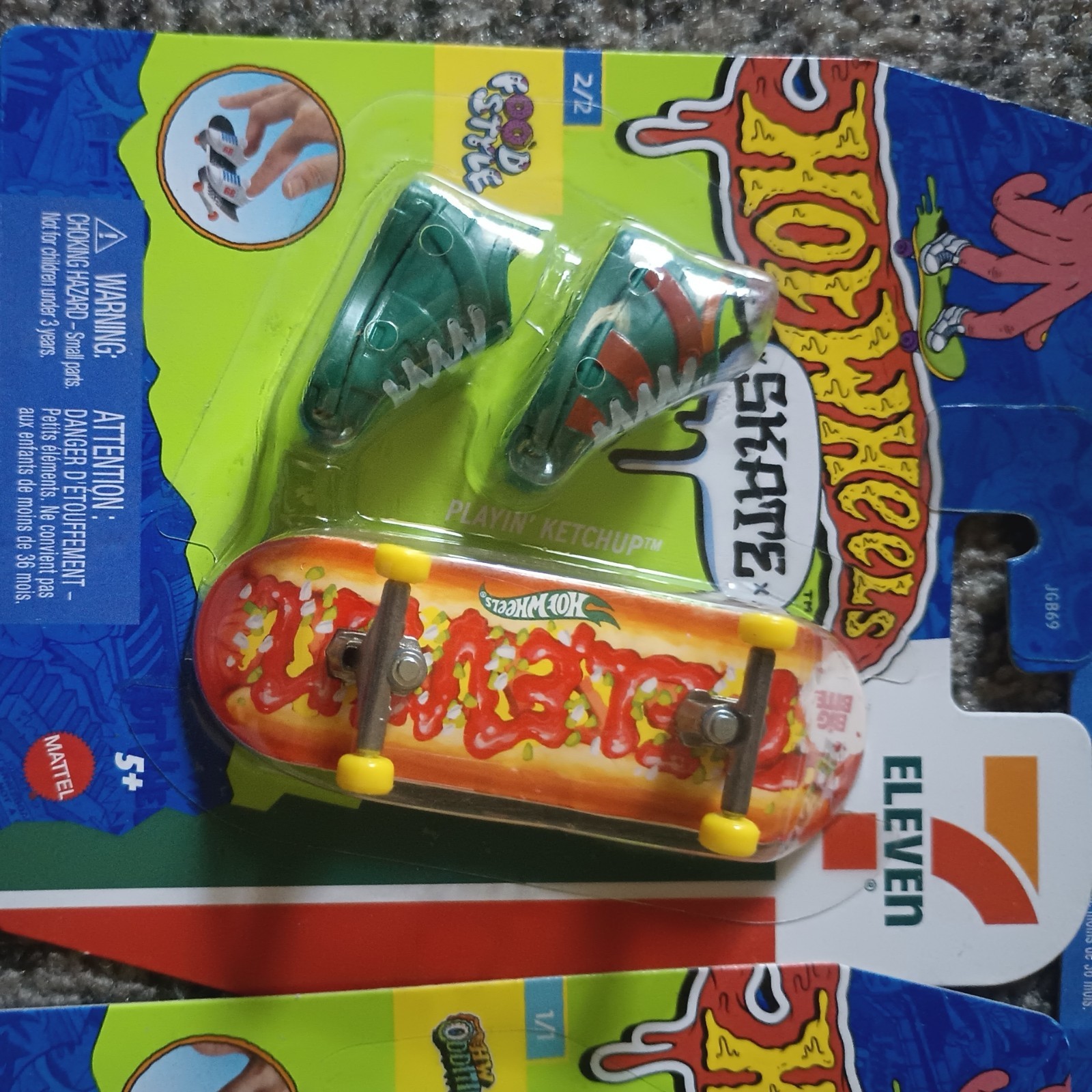 Hot Wheels Skate Fingerboard Food Style 711 Gas Station Exclusive Lot Of 3 Set