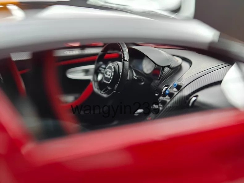 BBA Model 1/18 Bugatti Chiron Profilée Metallic Red Car Model