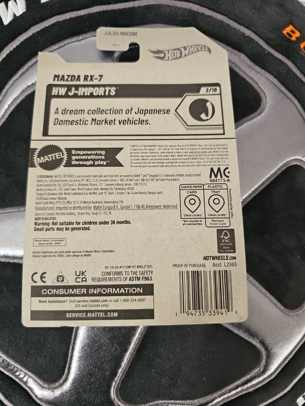 Hot Wheels Mazda RX-7 2026 M Case