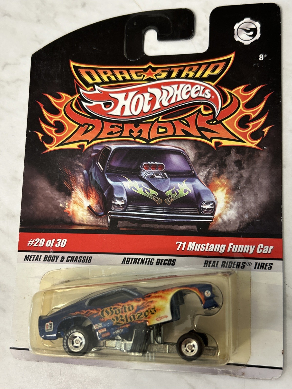 Hot Wheels Drag Strip Demons # 29 Go To Blazes 71 Mustang Funny Car