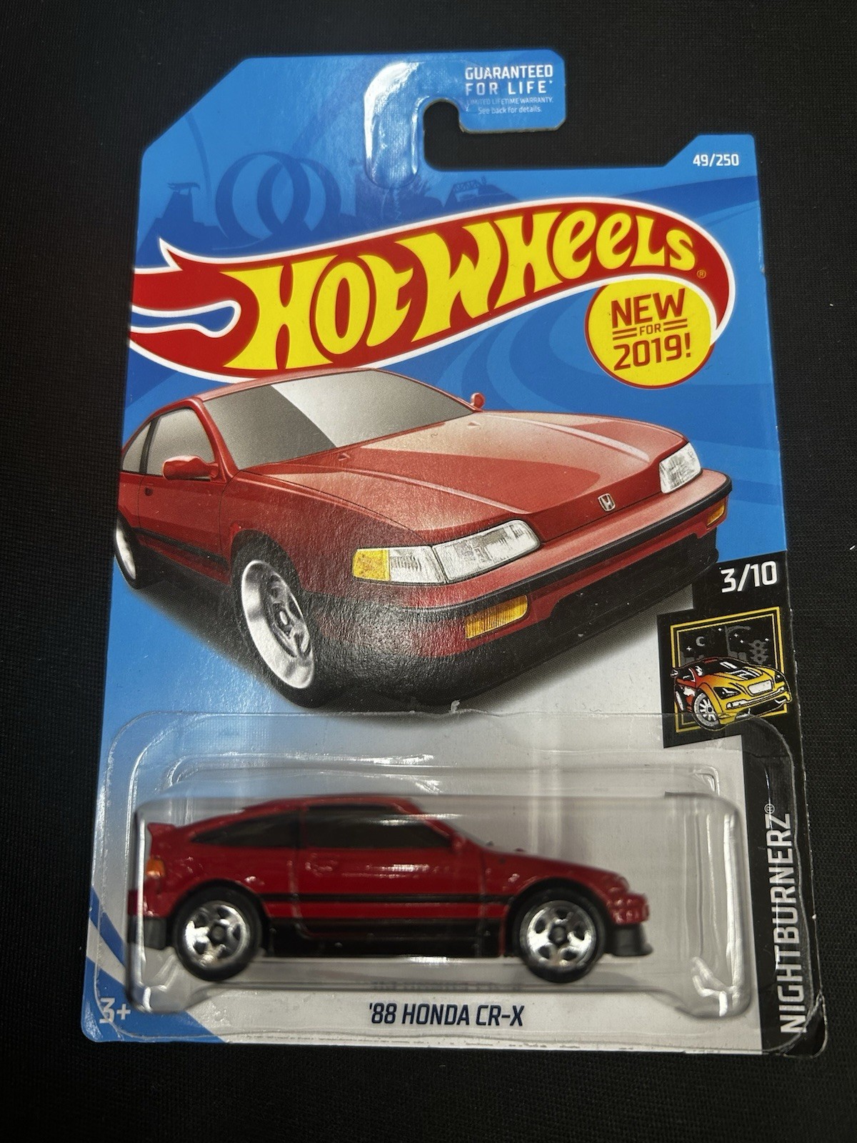 2019 Hot Wheels 88 Honda CRX, First Edition NIGHTBURNERZ NR