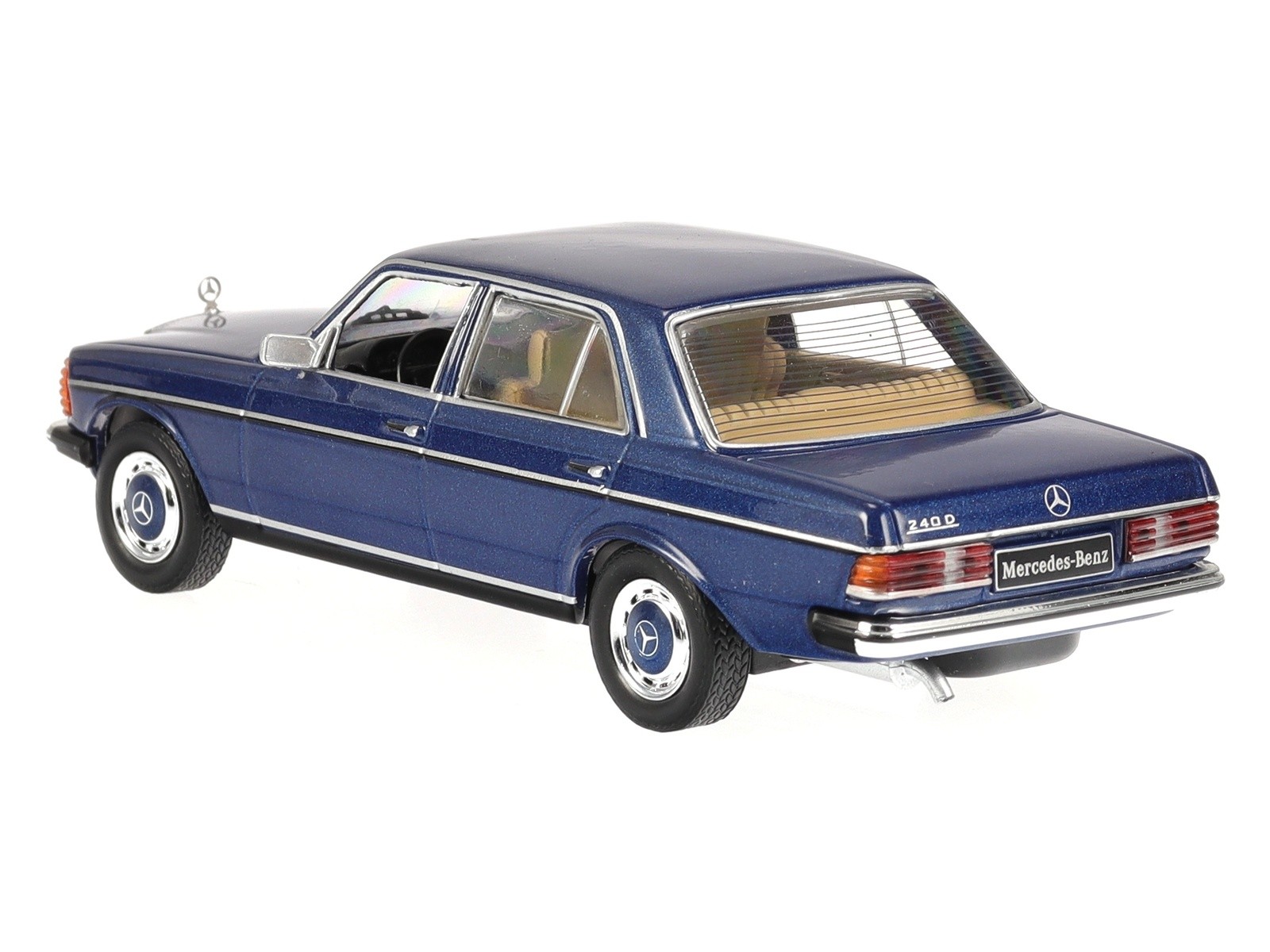 Mercedes W123 240D 1976 dark blue metallic diecast model car CLC488 IXO 1:43