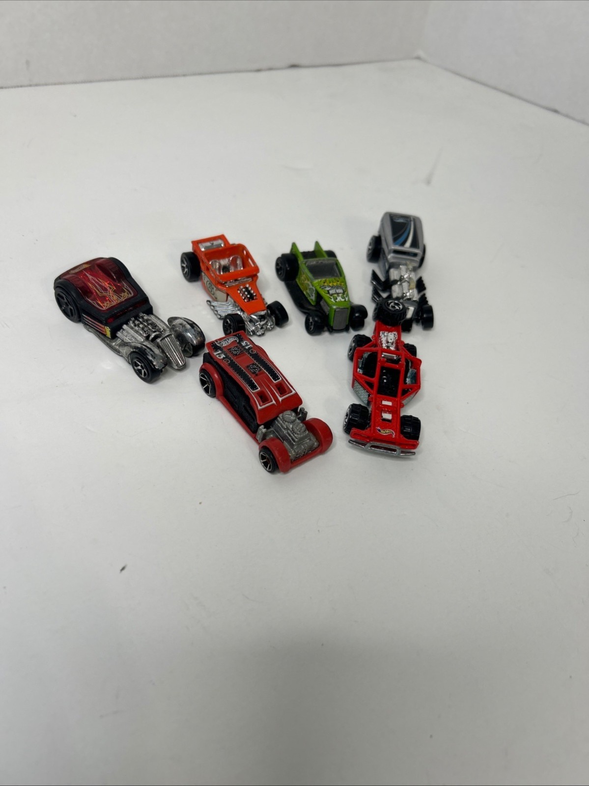 Lot of 6 Hot Wheels Fantasy Hot Rod Dragster Custom Diecast Cars Redline Style