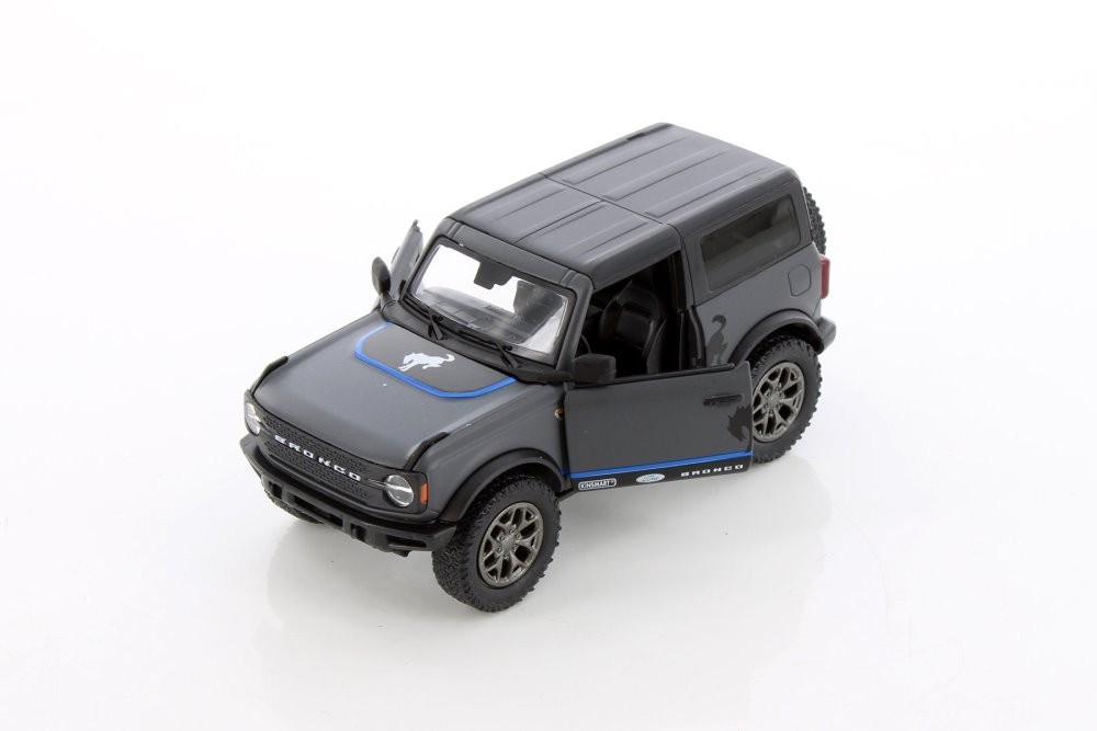 5438DFB 2022 BY KINSMART Ford Bronco Hard Top 1:34 Scale Diecast Gray(NO BOX)