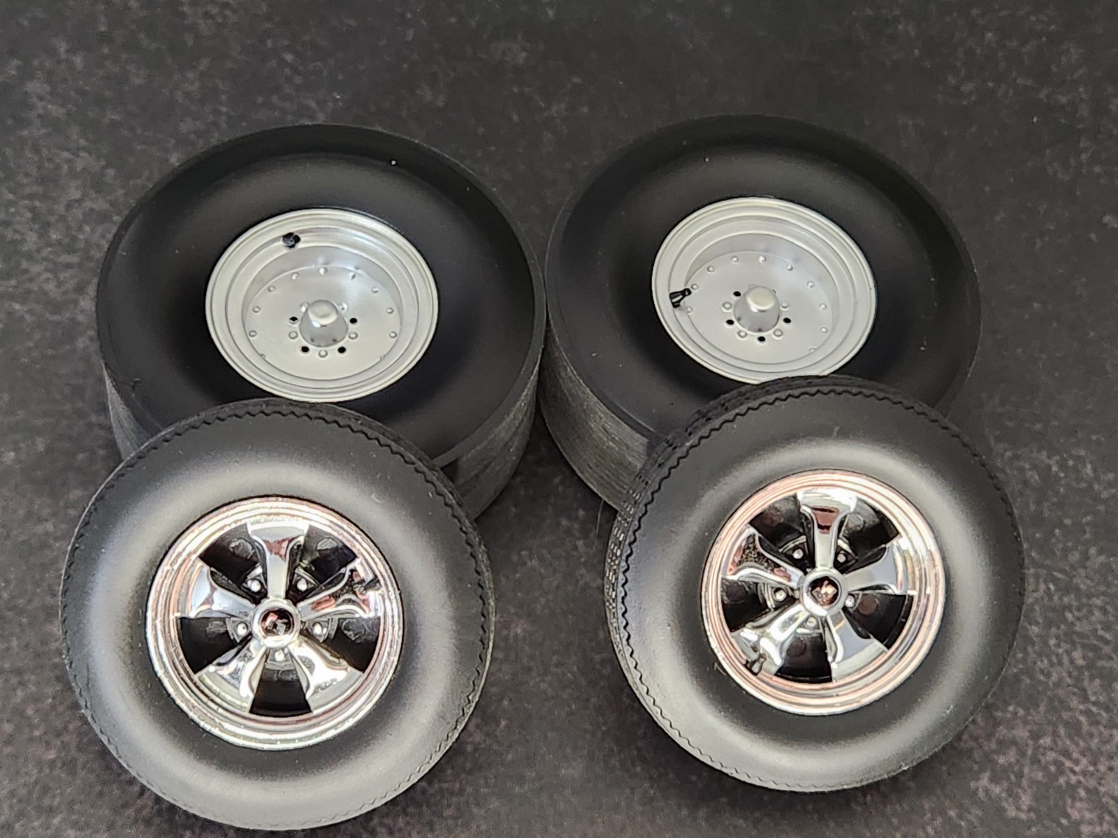 1/18 ACME Keystone Drag Wheel & Tire Set-A1806139W