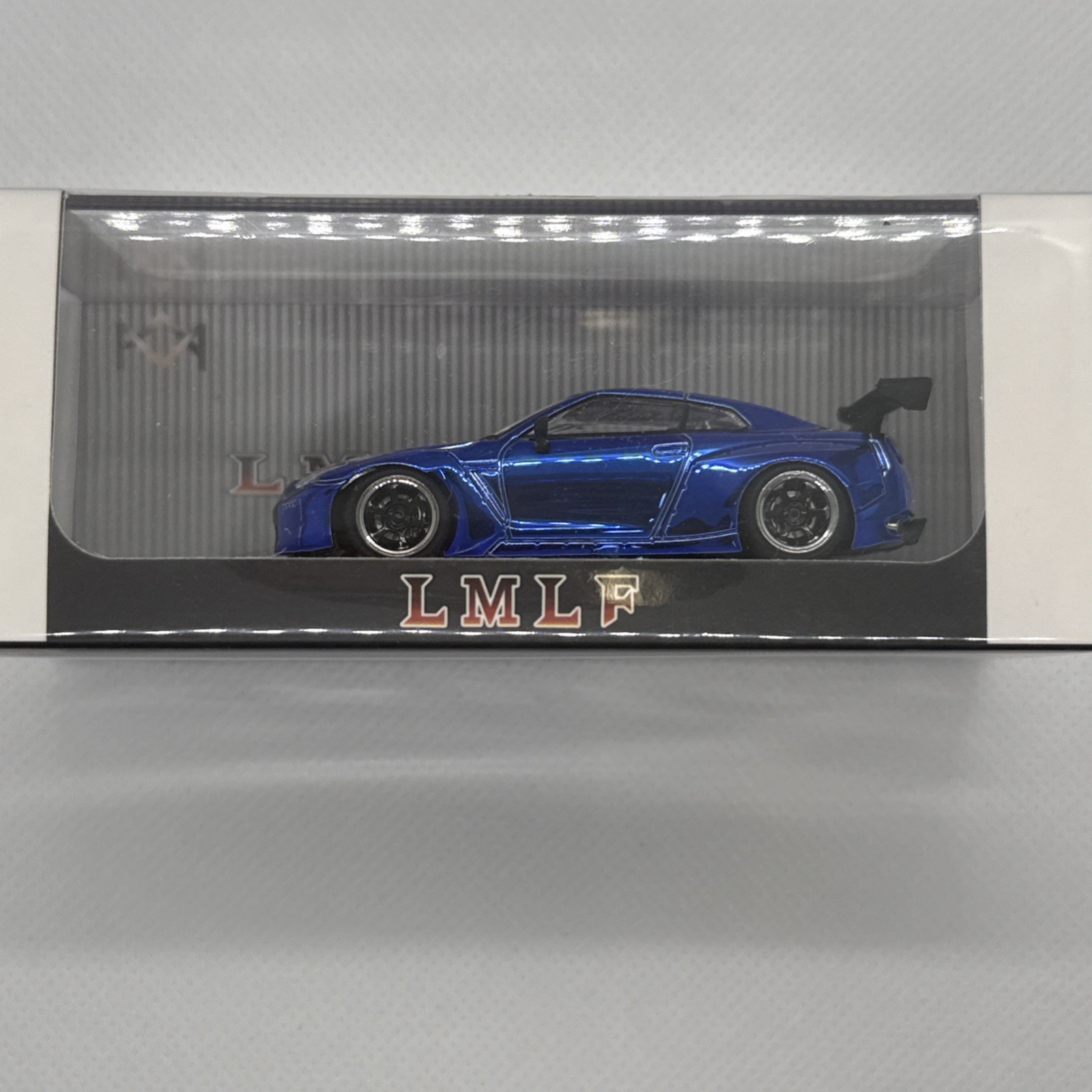 1:64 LMLF MODEL Nissan GT-R R35 Pandem Rocket Bunny Electroplating Blue LTD