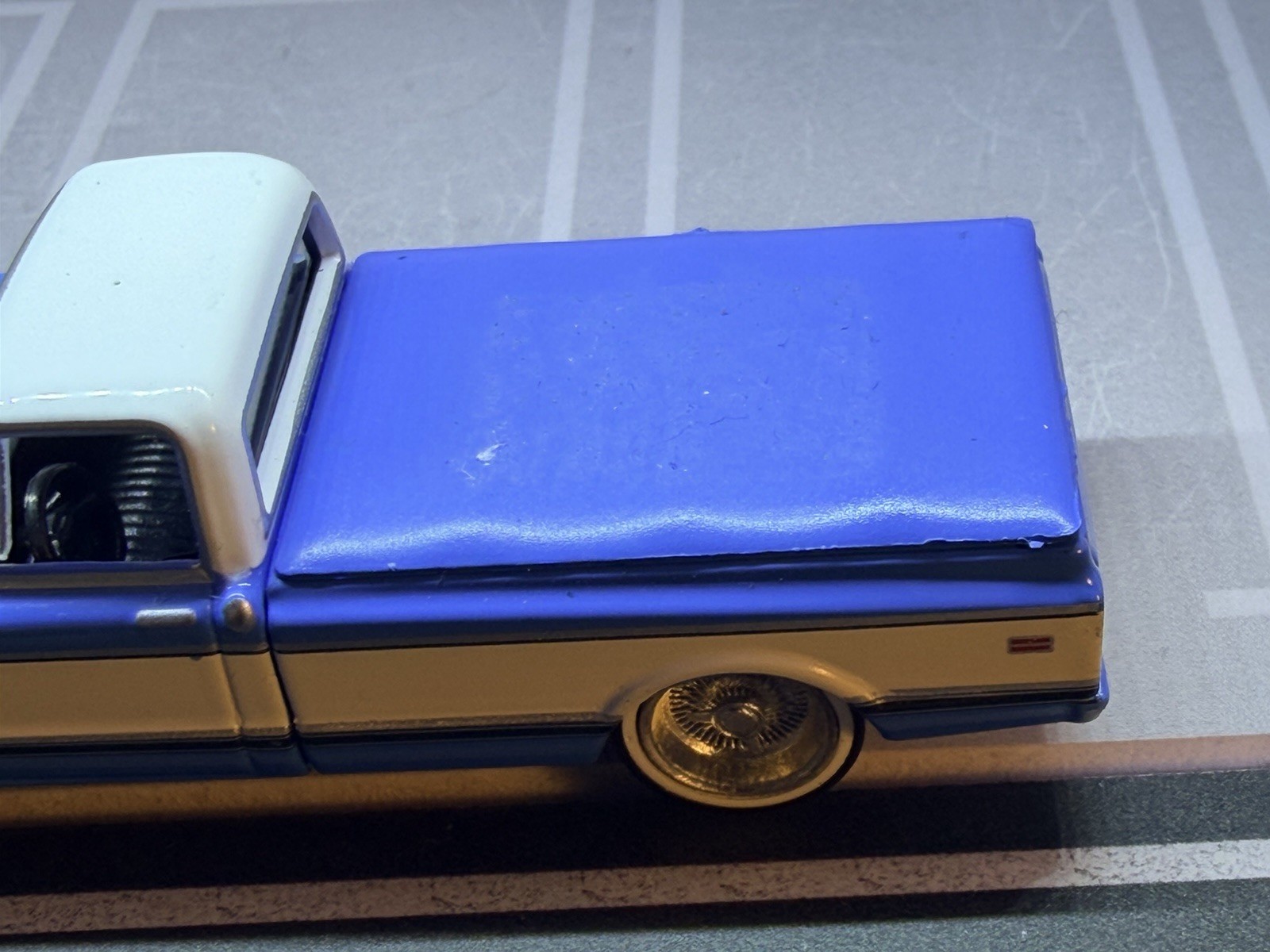 1971 CHEVROLET C-10 SUPER CHEYENNE PICKUP 2024 GREENLIGHT loose on 3D wheels