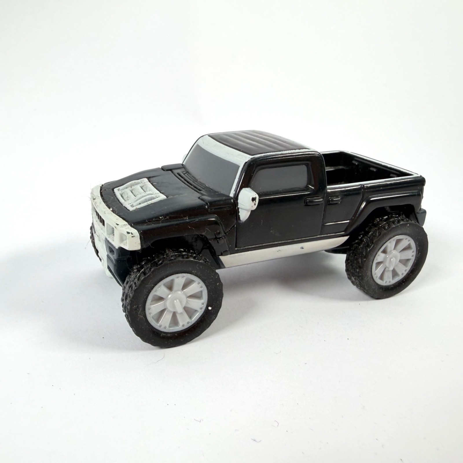 McDonald’s Vtg Hummer H3T Pickup Truck Model Car Black White Happy Meal 3.5″