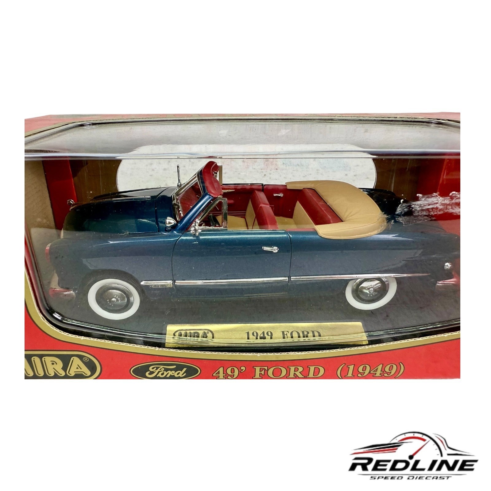 🇺🇸🇺🇸Mira Golden Line 1949 Ford Convertible Blue 1:18🇺🇸🇺🇸
