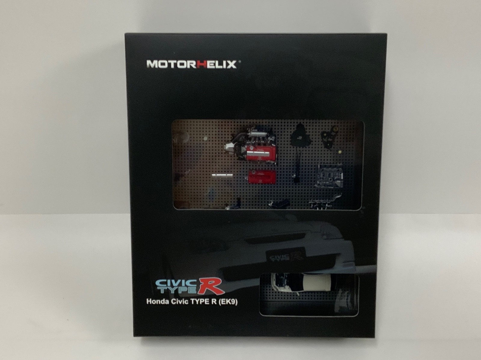 1/64 Motorhelix Frame Honda Civic Type R ( EK9 ) in White 1/18 Engine MIX3